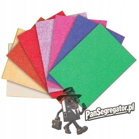 Zeszyt papierów fluorescencyjnych z brokatem B5 ALIGA ZBF-0266