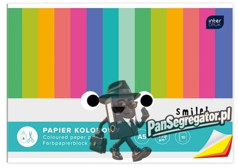 Zeszyt papierów kolorowych A4 10k INTERDRUK
