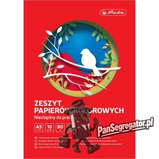 Zeszyt papierów kolorowych A5 10k 80g. 400201865 HERLITZ