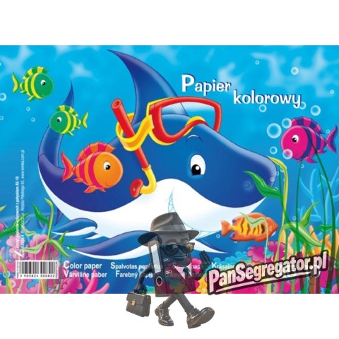Zeszyt papierów kolorowych A5 10k z połyskiem KRESKA