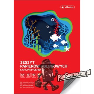 Zeszyt papierów kolorowych samoprzylepny A4 10k 80g. 400201900 HERLITZ