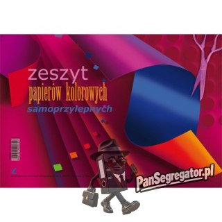 Zeszyt papierów kolorowych samoprzylepnych A5 (4 kolory + 4 Fluo) KRESKA