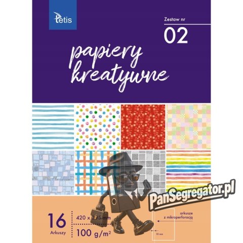 Zeszyt papierów kreatywnych A3 16k 100g KB031-02 TETIS