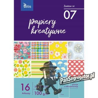 Zeszyt papierów kreatywnych A4 16k 100g KB030-07 TETIS