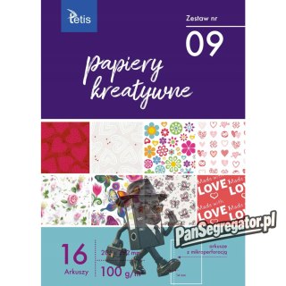 Zeszyt papierów kreatywnych A4 16k 100g KB030-09 TETIS
