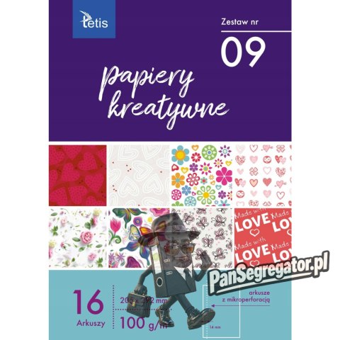 Zeszyt papierów kreatywnych A4 16k 100g KB030-09 TETIS