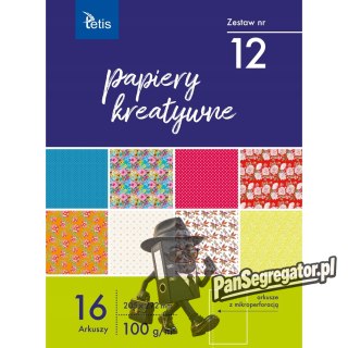 Zeszyt papierów kreatywnych A4 16k 100g KB030-12 TETIS