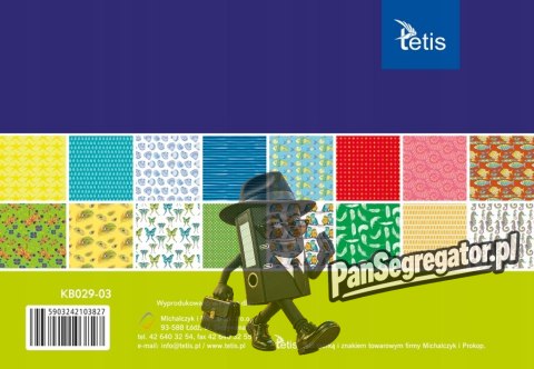 Zeszyt papierów kreatywnych A5 16k 100g KB029-03 TETIS
