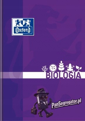 Zeszyt szkolny A5 przedmiotowy 80 kartek w kratkę BIOLOGIA 400128286 OXFORD