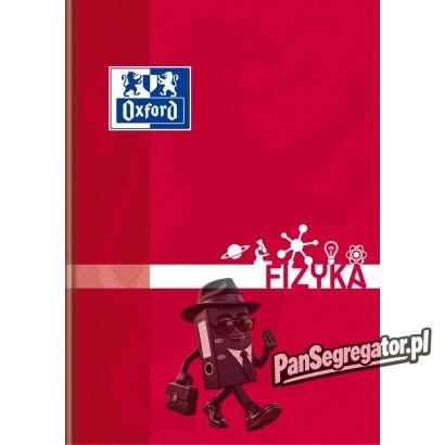Zeszyt szkolny A5 przedmiotowy 80 kartek w kratkę FIZYKA 400128288 OXFORD
