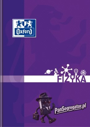 Zeszyt szkolny A5 przedmiotowy 80 kartek w kratkę FIZYKA 400128288 OXFORD
