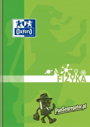 Zeszyt szkolny A5 przedmiotowy 80 kartek w kratkę FIZYKA 400128288 OXFORD