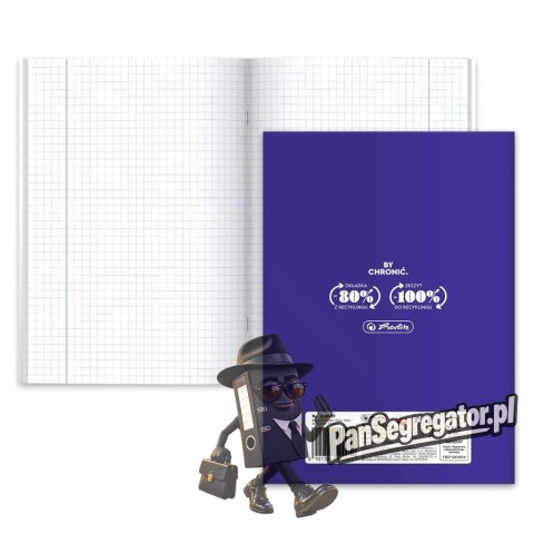 Zeszyt szkolny przedmiotowy A5 60 kartek w kratkę 70g BIOLOGIA 400198101 HERLITZ