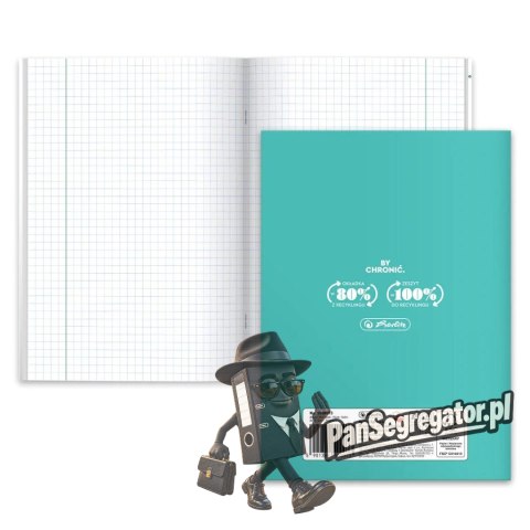 Zeszyt szkolny przedmiotowy A5 60 kartek w kratkę 70g CHEMIA 400198102 HERLITZ