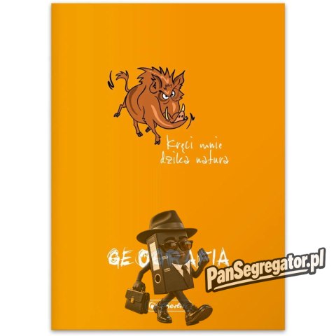 Zeszyt szkolny przedmiotowy A5 60 kartek w kratkę 70g GEOGRAFIA 400198100 HERLITZ
