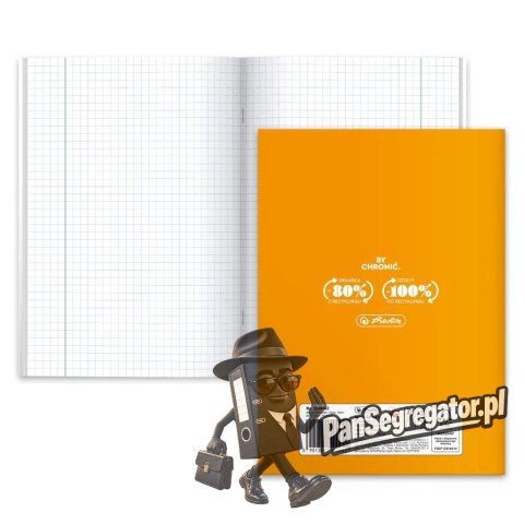 Zeszyt szkolny przedmiotowy A5 60 kartek w kratkę 70g GEOGRAFIA 400198100 HERLITZ