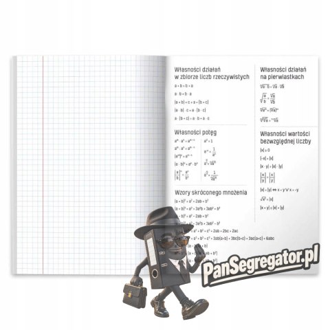 Zeszyt szkolny przedmiotowy A5 60 kartek w kratkę 70g MATEMATYKA 400197992 HERLITZ