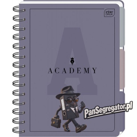 Kołozeszyt A4 100k. kratka 90g przekł PP ACADEMY