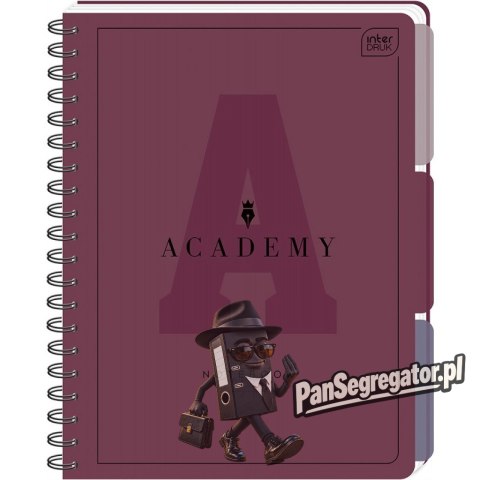 Kołozeszyt A4 100k. kratka 90g przekł PP ACADEMY