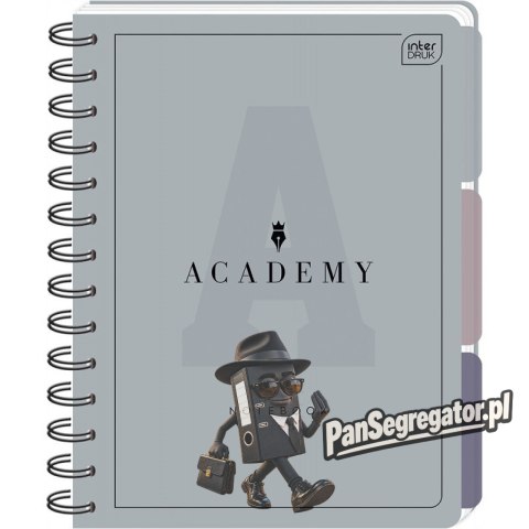 Kołozeszyt A4 100k. kratka 90g przekł PP ACADEMY