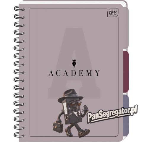 Kołozeszyt A4 100k. kratka 90g przekł PP ACADEMY