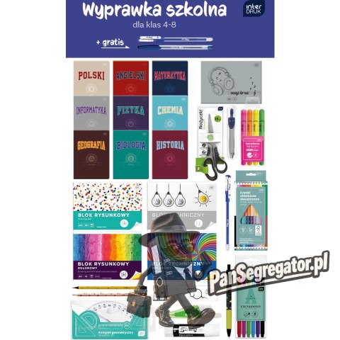 Wyprawka szkolna dla klas 4-8 INTERDRUK