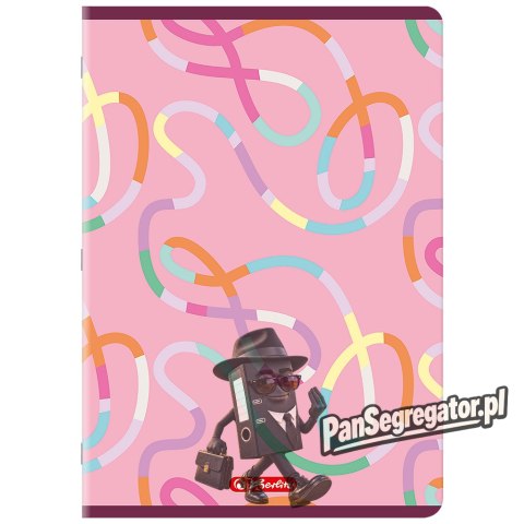 Zeszyt A4 32k linia podwójna kolorowa mix 400206361 HERLITZ