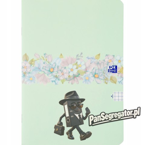 Zeszyt A4 60k kratka margines FLOWERS 400181451 OXFORD