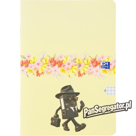 Zeszyt A4 60k kratka margines FLOWERS 400181451 OXFORD