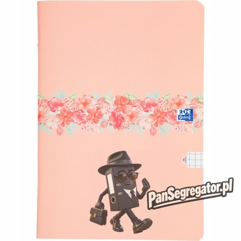 Zeszyt A4 60k kratka margines FLOWERS 400181451 OXFORD