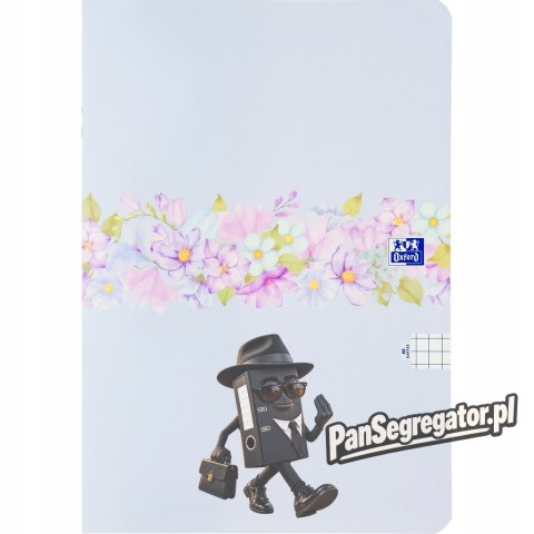 Zeszyt A4 60k kratka margines FLOWERS 400181451 OXFORD