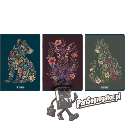 Zeszyt A4 60k kratka z marginesem FLORIMALS 4002007533 HERLITZ