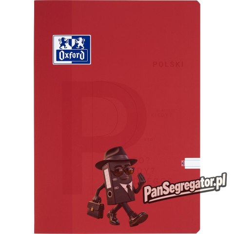 Zeszyt A4 60k linia margines J. POLSKI 400175615 OXFORD