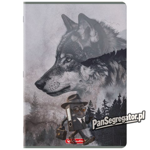 Zeszyt A4 96k kratka z marginesem WILD 400206434 HERLITZ