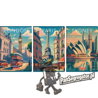 Zeszyt A4 96k linia margines RETRO CITY 400196849 HERLITZ