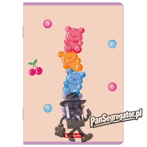 Zeszyt A5 16k linia podwójna kolorowa JELLY 400206373 HERLITZ