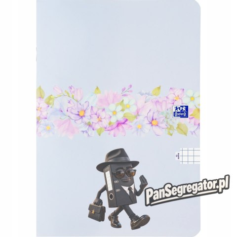 Zeszyt A5 32k kratka margines FLOWERS 400181449 OXFORD