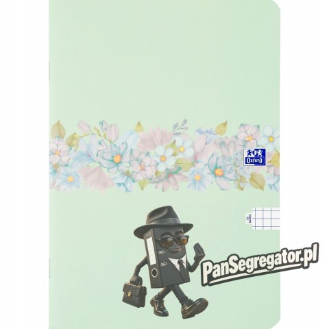 Zeszyt A5 32k kratka margines FLOWERS 400181449 OXFORD