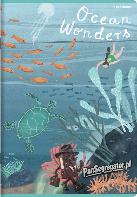 Zeszyt A5 32k kratka margines OCEAN WONDERS 400182343 TOP 2000