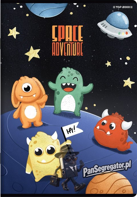 Zeszyt A5 32k kratka margines SPACE ADVENTURE 400182344 TOP 2000