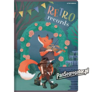 Zeszyt A5 32k linia podwójna kolorowa 70g BOOK/RETRO 400169401 TOP 2000