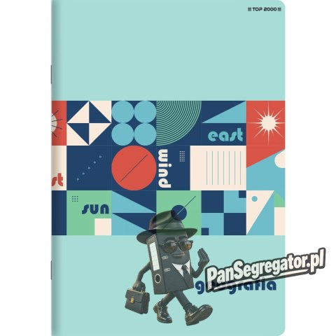 Zeszyt A5 60k kratka 70g ze ściągami GEOGRAFIA 400169461 TOP 2000