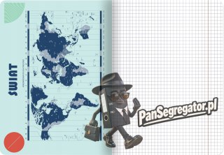 Zeszyt A5 60k kratka 70g ze ściągami GEOGRAFIA 400169461 TOP 2000