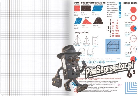 Zeszyt A5 60k kratka 70g ze ściągami MATEMATYKA 400169455 TOP 2000