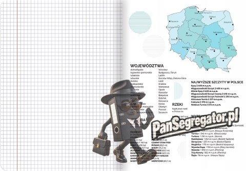 Zeszyt A5 60k kratka margines ściągi GEOGRAFIA 400181530 TOP 2000