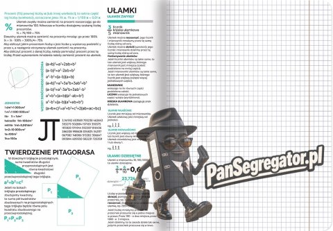 Zeszyt A5 60k kratka margines ściągi MATEMATYKA 400181524 TOP 2000