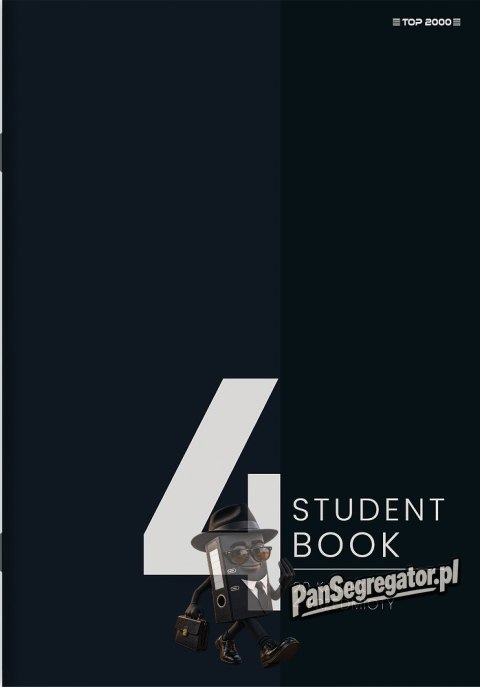 Zeszyt A5 80k kratka 4 przedmioty STUDENT BOOK 400181906 TOP 2000