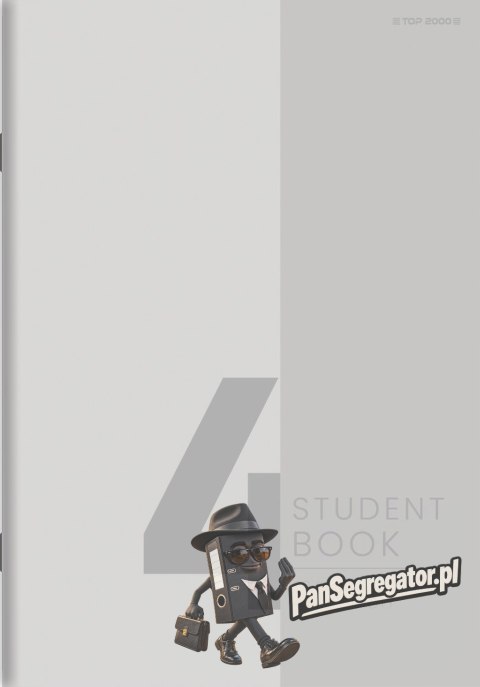 Zeszyt A5 80k kratka 4 przedmioty STUDENT BOOK 400181906 TOP 2000