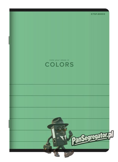 Zeszyt A5 80k kratka margines COLORS 400169185 TOP 2000