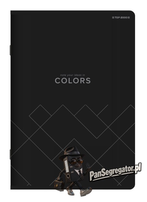 Zeszyt A5 96k kratka margines COLORS 400169186 TOP 2000